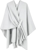 Moss Rose Women's Shawl Wrap Poncho Ruana Cape Open Front Cardigan Shawls for Fall Winter