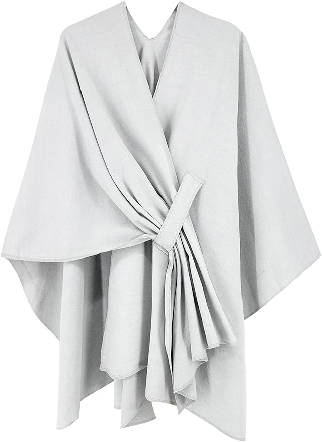 Moss Rose Women's Shawl Wrap Poncho Ruana Cape Open Front Cardigan Shawls for Fall Winter