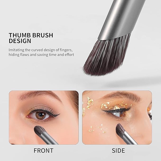 DUcare Professional Makeup Brush Set 22Pcs with Travel Case Synthetic Kabuki Foundation Brush Face Powder Brush Blush Brush Concealer Brush Eyeshadow Brushes