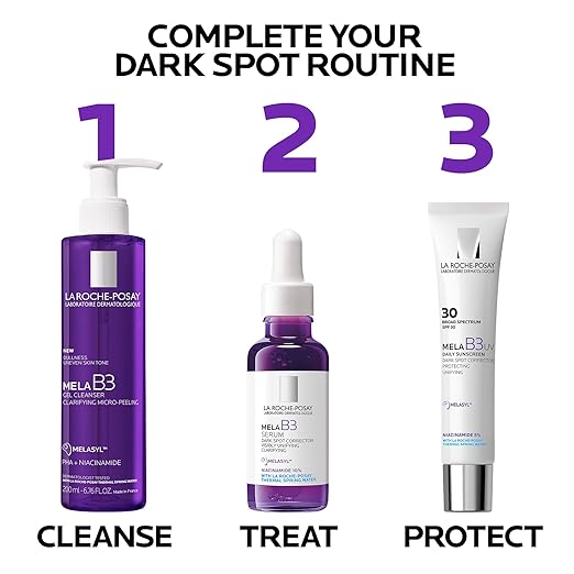 La Roche-Posay Mela B3 Gel Cleanser Formulated With Melasyl + Niacinamide + PHA Anti Aging Face Wash For Discoloration Dark Spots &amp Post Acne Marks Dark Spot Corrector Oil Free &amp Soap Fre