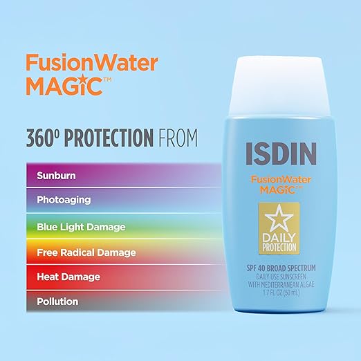Fusion Water MAGIC Ultralight Broad Spectrum SPF 40 Sunscreen with Hyaluronic Acid and Vitamin E 50ml