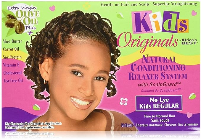Africa's Best Kids Originals Natural Conditioning Relaxer System with Scalp Guard 1 Ea (Pack of 10)