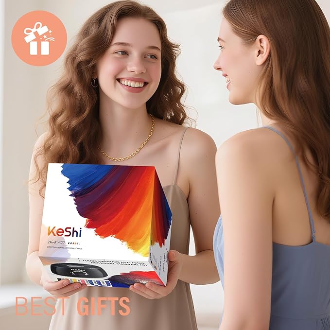 KeShi Waxing Kit Painless Hair Removal Wax Warmer with 6 Bags Hard WaxBeans for Full Body Legs Face Eyebrows &amp Bikini? Ideal for Both Women &amp Men(Orange)