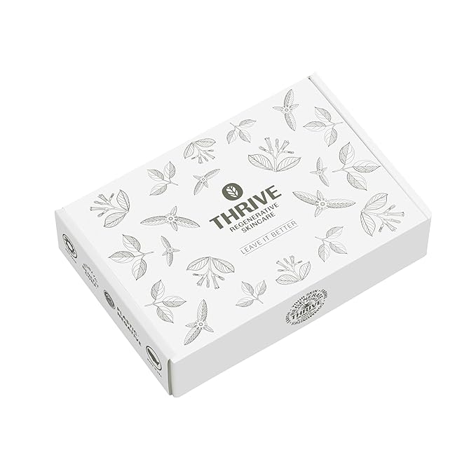 Thrive Natural Care Vacation Skin Care Set - Face Scrub SPF30 and Face Wash - Vegan &amp Cruelty Free