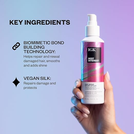 IGK BEST INTEREST Bond Building Air Dry Styling Cream