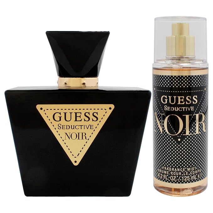 Guess Seductive Noir for Women - 2 Pc Gift Set 2.5oz EDT Spray 4.2oz Fragrance Mist
