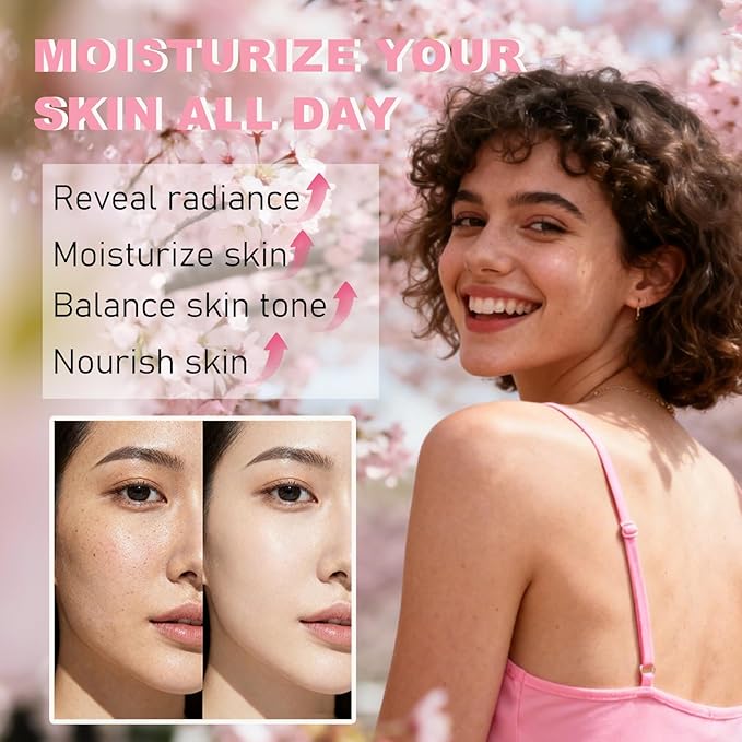 Sakura Skin Care Set Christmas Birthday Gifts for Teen Girls -Skincare for Girls 10-12 - Kids Skin Care Set for girls Ages 8-12 - Kids Skin Care for Teens 10-12 - Skin Care Kit for Women with Gua Sha