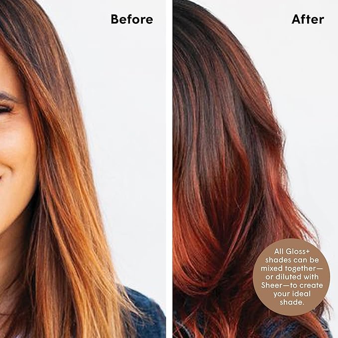 dpHUE Gloss+ Copper - 6.5 oz (8-12 Applications) - Semi-Permanent Hair Color &amp Conditioner - Lasts Up to Eight Washes - Paraben SLS &amp SLES Sulfate Free - Vegan Leaping Bunny Certified