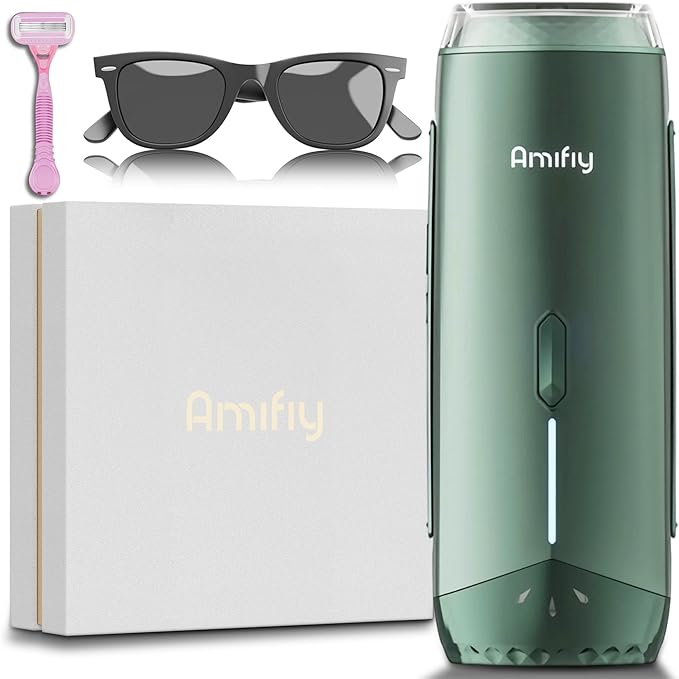 Ice Cooling IPL Home Use Hair Removal Device Laser Hair Removal Machine Painless Epilator for Women Men 3 Energy Levels &amp 2 Modes Face Body Use with Razor &amp Glasses