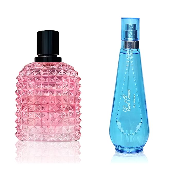 Women's Perfume Set - 2 Pack Eau de Parfum Spray 3.4 Oz Each | Floral Jasmine &amp Sweet Vanilla with Bergamot &amp Woody Notes | Long Lasting Original Scent Gift Set for Women (MilaWR&ampCool Ocea