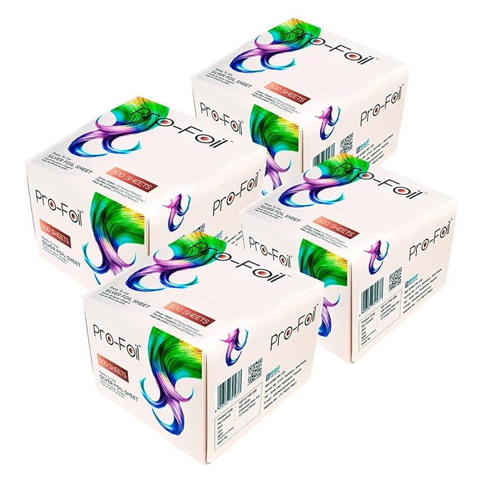 Just Home Pink Hair Highlighting Pop Up Foils 2000 Sheets Pre ? Cut for Bleaching Coloring Lightening Styling In-Built Dispenser for Professionals Salons Personal Use