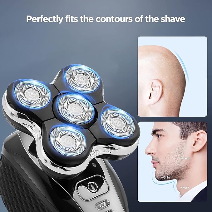 2Pack Shaver Replacement Head Compatible with Remington Balder Pro Head Shaver ModelSPR-XR7000with 2 Sweeping Brush