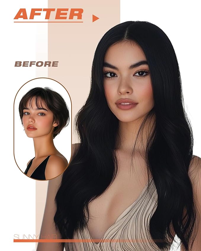 Sunny Hair Tape in Hair Extensions Human Hair 18inch Hair Extensions Real Human Hair Tape in Extensions for Women Jet Black Invisible Remy Hair Natural Straight Skin Weft Double Sided Tape 40pcs 100g