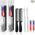 100 Pack Disposable Toothbrushes with Toothpaste and Comb for Homeless Individually Wrapped10g Travel Toothpaste7inch Black Hair CombSoft Bristle Toothbrush for HotelAirBnbShelterCharity