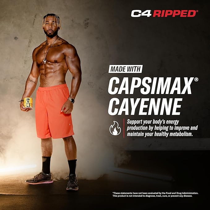 Cellucor C4 Ripped Pre Workout Powder for Energy Beta Alanine Sugar Free Energy Supplement Preworkout for Men &amp Women - 150mg Caffeine + Creatine-Free - Cherry Lemonade - 30 Servings