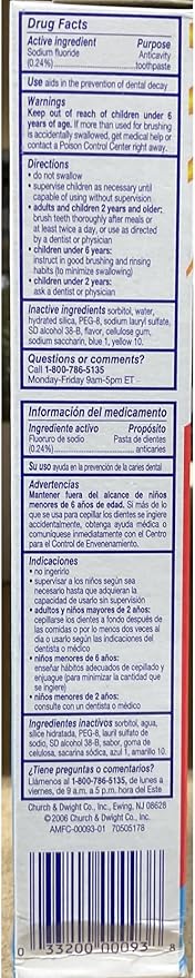 Aim Multi-Benefit Cavity Protection Gel Toothpaste Ultra Mint 5.50 oz (Pack of 11)