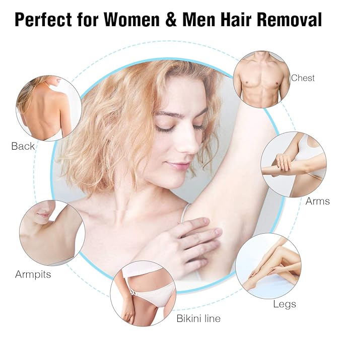 IMENE Laser Hair Removal Permanent - Painless IPL Technology for Women &amp Men - Bikini Legs Arms Armpits - Blue