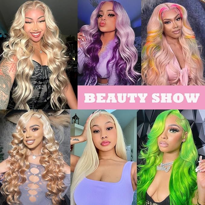 613 Human Hair Bundles Body Wave Blonde 1 Bundles 12 Inch 100% Unprocessed 12A Grade Brazilian Virgin Hair Extensions for Women Soft and Silky No Smelling Can Be Dyed Or Restyled