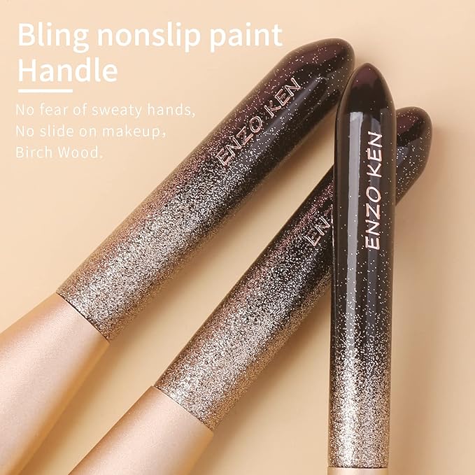 Natural Hair Makeup Brush Set Professional Sable Makeup Brushes Set with Case Natural Hair Brushes Makeup Set Glitter Make up Brushes Set Professional Natural Makeup Brushes - ORRA Black