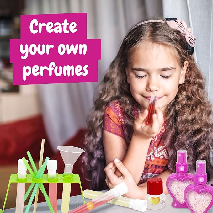 Science4you Super Perfume Making Kit for Kids 8+ Years Old - Make Your Own Perfumes for Girls + 13 DIY Crafts for Kids Toys Games and Gifts for Girls Age 8 9 10 11 12+