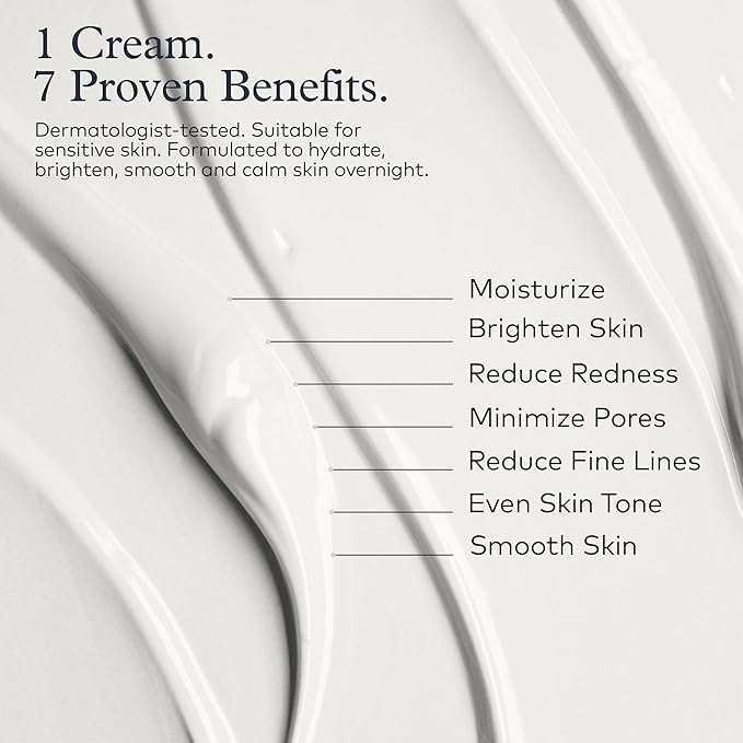 Onekind Dream Cream Night Moisturizer ? Hydrating Anti-Aging Face Cream with Squalane Rosehip &amp Shea Butter ? Fragrance-Free Vegan for Dry &amp Sensitive Skin ? 1.7 oz