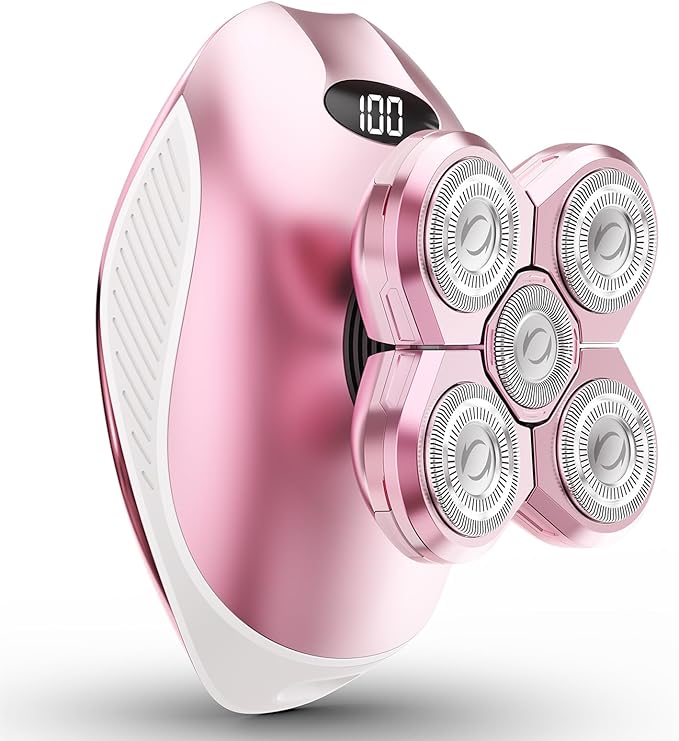 Electric Razors for Women 5-in-1 Rechargeable Body Shaver - Waterproof Wet Dry Hair Remover - Trimmer for Lady Face Underarms BikiniLipsarms Legs