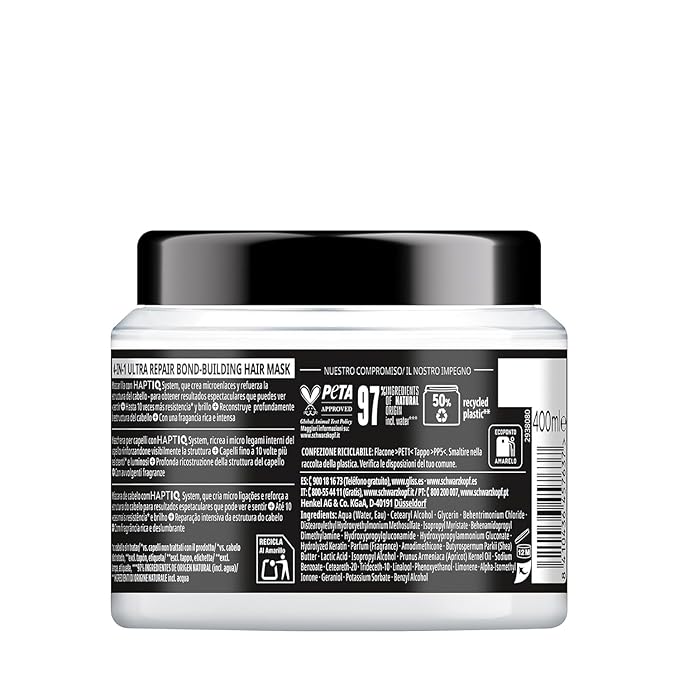 Gliss 4-in-1 Ultra Repair Hair Mask for Dry and Damaged Hair 400 ml