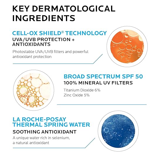 La Roche-Posay Anthelios Sunscreen SPF 50 Ultra-Light Fluid Broad Spectrum SPF 50 Face Sunscreen with Titanium Dioxide Mineral Lightweight &amp Fast-Absorbing Oil-Free Matte Finish