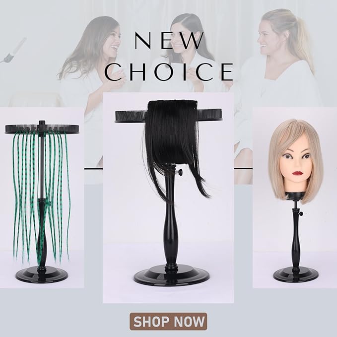 Hair Extension Holder - Storage and Ensuring Your Hair Stable. Applied to Clip Hair Extensions Colors Hair Tinsel Bangs etc. Multifunctional Extension Holder is Suitable for Family and Travel(Black