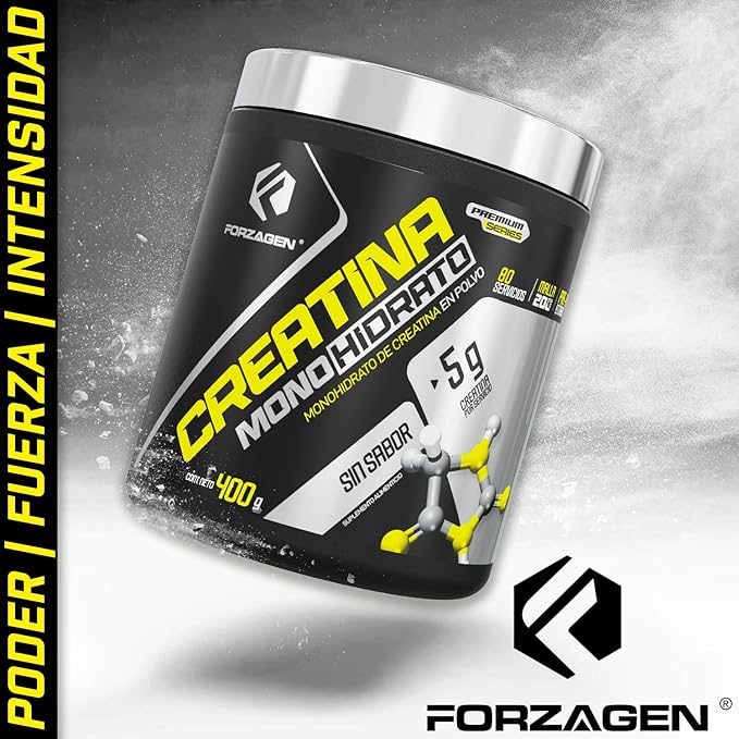 Forzagen Creatine Monohydrate Powder Unflavored - (80 Servings)