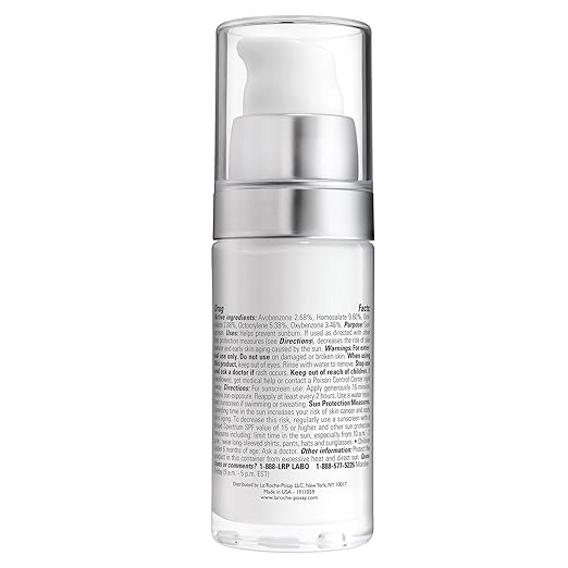 La Roche-Posay Anthelios AOX Daily Antioxidant Serum with SPF Face Moisturizer with Sunscreen and Vitamin C &amp E Oil Free Face Sunscreen for Sensitive Skin Moisturizing Sun Protection