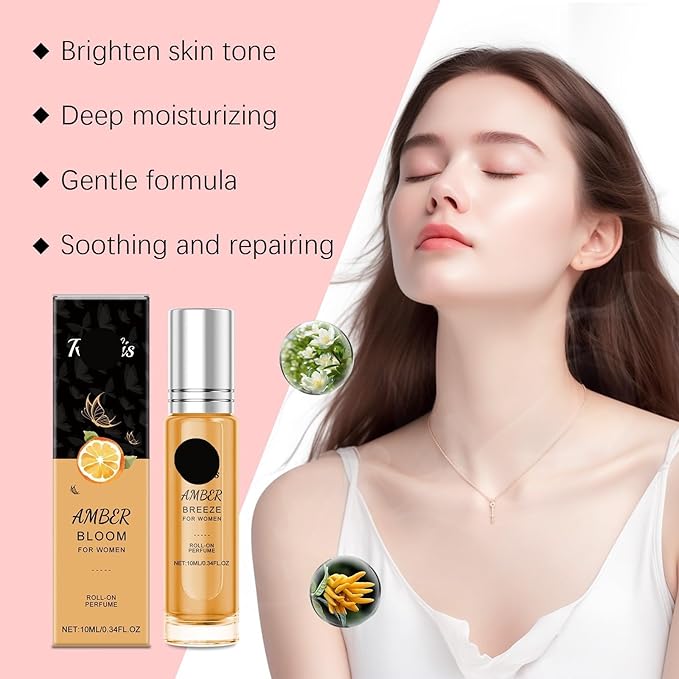 Vanilla Orchid Roll-On Perfume - Natural Long-Lasting &amp Refreshing Scent For Daily Use Ideal For Couples' Dates Portable &amp Gentle Fragrance(2PCS)