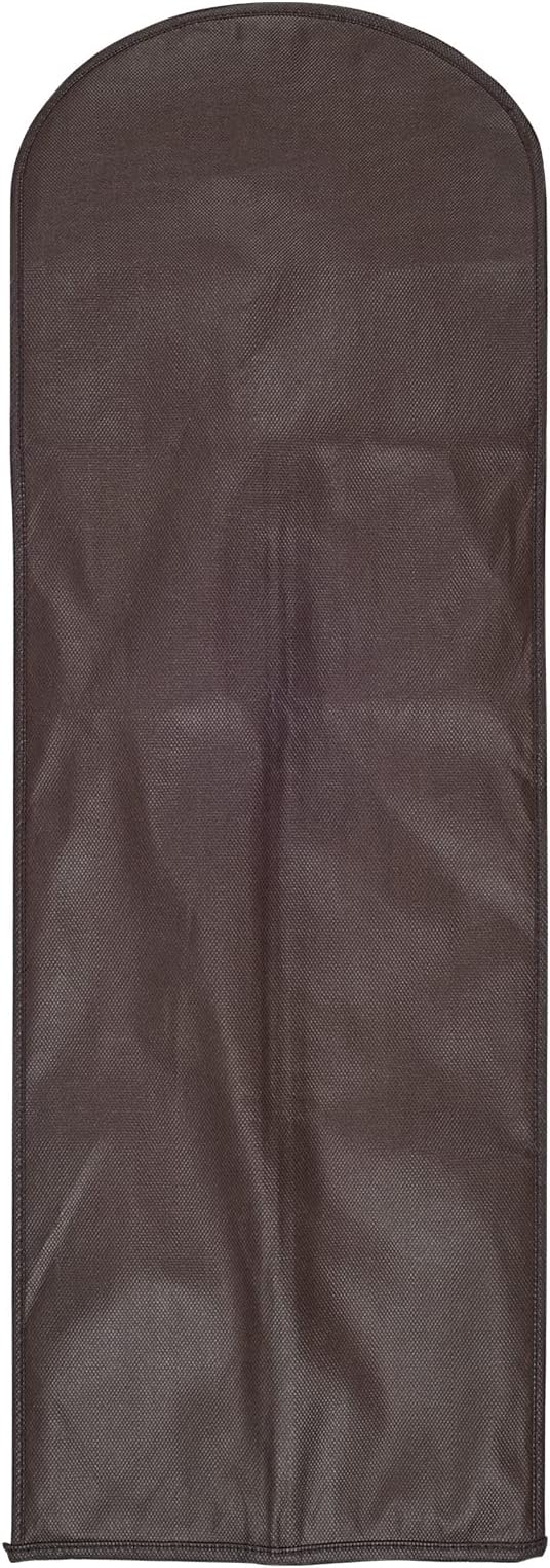 10 Packs 31.5in Extra Long Hair Extensions Storage Bag Folding Wig Bags Dust Proof Wigs Carrier Bags with Strong Zipper for Home Salon Organizer (Coffee)