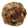 SONGCHAO Fake Hair Bun 1 Pack Messy Bun Hair Hoops Ponytail Hair Extensions Synthetic Donut Hair Bun Curly Wavy Hair Bun Wigs for Women Hair Accessories (Color : 27)