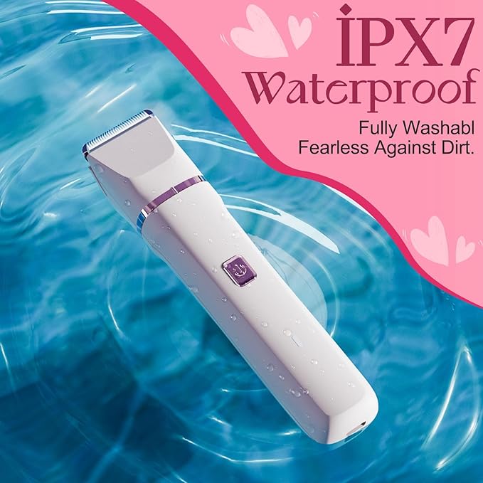 Bikini Trimmer for Women - Painless Electric Razors for Silk SkinCordless Body Shaver for TripReplaceable Lady Facial Razor IPX7 Waterproof&ampEasy Cleaning Stocking Stuffers Christmas Gifts