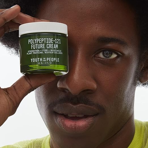 Youth To The People 121-Polypeptide Future Cream (2 fl oz) Firming Face Moisturizer Reduce Fine Lines Improve Elasticity Vegan Collagen Peptide Plant Proteins + Ceramides Fragrance-free