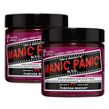 MANIC PANIC Classic Fuschia Shock Semi Permanent Hair Color - Dark Pink Hair Dye for Women &amp Men That Lasts 4-6 Weeks - Vegan Ammonia &amp Cruelty-Free - Create &amp Mix Custom Shades (2 Pack)