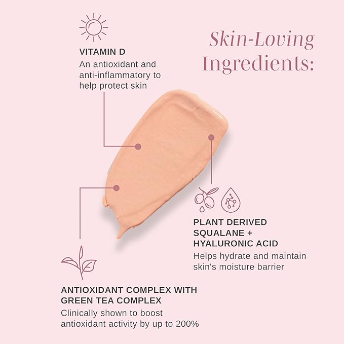 Wander Beauty Pack Up &amp Glow Primer with SPF 40 - 100% Mineral Sunscreen with Non-Nano Zinc Oxide + Titanium Dioxide - 4-in-1 Universal Tinted Sunscreen - Protect Prevent Perfect &amp Prime - 1