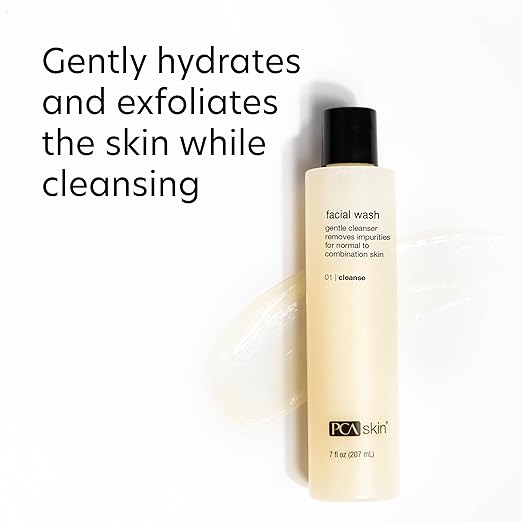 PCA SKIN Gentle Foaming Face Wash Hydrating Facial Cleanser Removes Makeup and Hydrates and Purifies Skin Good for Sensitive Combination Normal and Acne-Prone Skin Gentle Face Wash 7 oz Bottle