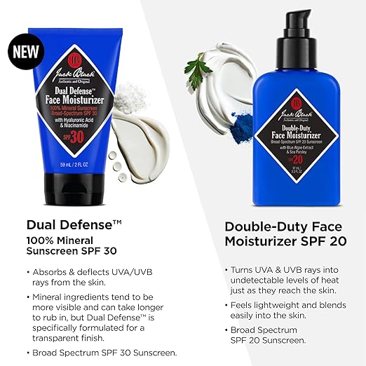 Jack Black Double Duty Face Moisturizer SPF 20 Sunscreen Face Moisturizer for Men Mens Face Moisturizer Mens Face Lotion Face Lotion for Men Mens Lotion SPF Gifts for Men
