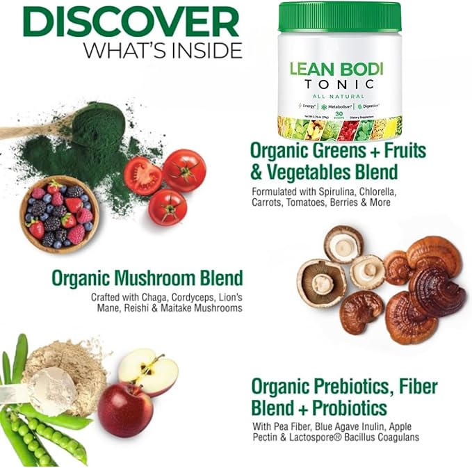 (Pack 3) Lean Body Tonic Powder Lean Body Tonic LeanBody LeanBodyTonic LeanBody LeanBodyTonic Powder Advanced Formula (135 Scoops)
