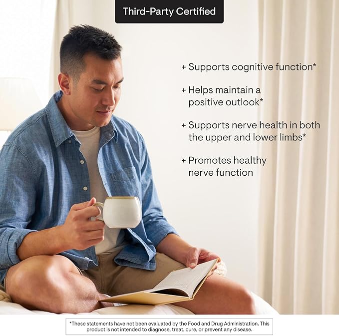 THORNE - Acetyl-L-Carnitine - 500 mg - Supports Brain Function &amp Healthy Nerve Sensations in The Hands &amp Feet* - Gluten Dairy &amp Soy-Free - 60 Capsules