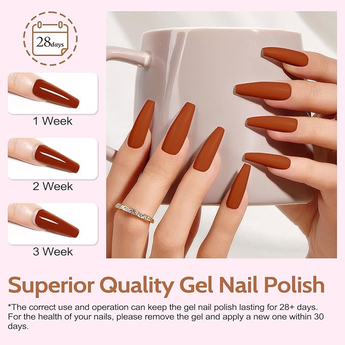 Lavender Violets Gel Nail Polish Kit with U V Light 45 Colors Gel Polish Nail Set with Base and Matte &amp Glossy Top Coat Soak Off All Season Essential Manicure Tools Gifts for Women Easter LA00