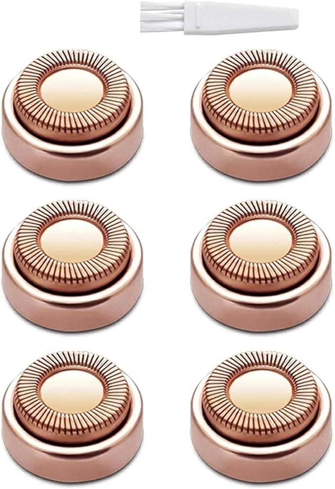 Electric Hair Remover Replacement Head Lipstick Shaver Electric Eyebrow Trimmer Mini Shaver Epilator Painless Women's Shaving(8pcs)