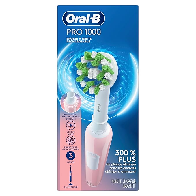 Oral-B Pro 1000 Rechargeable Electric Toothbrush Pink