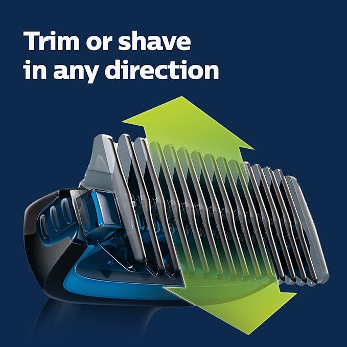 Philips Norelco Bodygroom Series 1100 BG1026/60 Showerproof Body Hair Trimmer and Groomer for Men