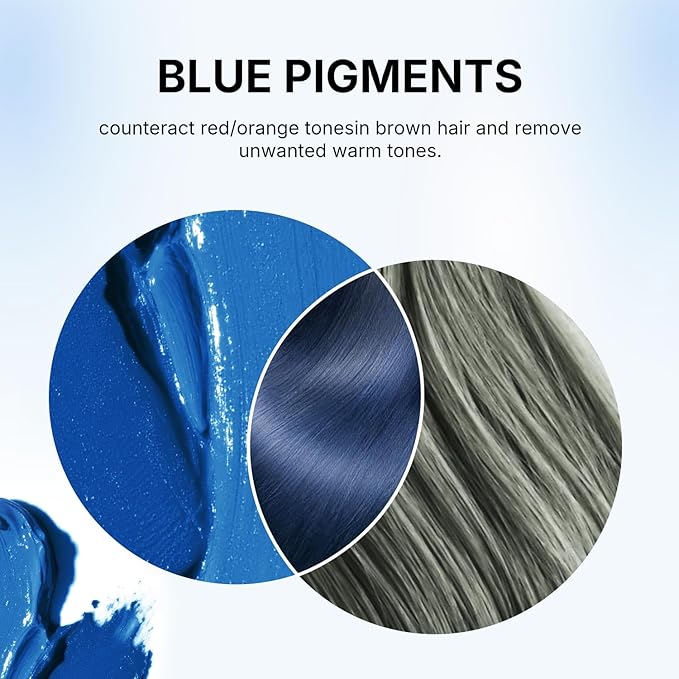 Karseell Blue Color Depositing Conditioner Deep Hair Mask Treatment Intensely Hydrating Refreshes Color &amp Tone 500mL 16.9floz