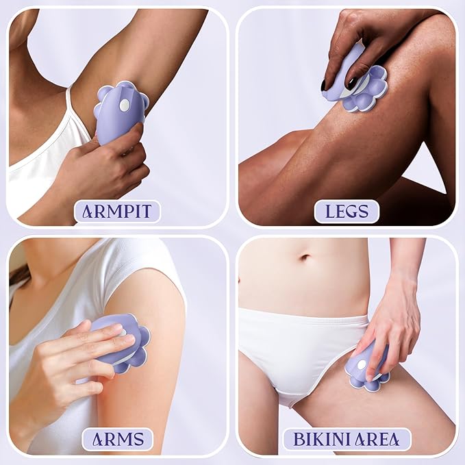 7D Electric Razor for Women: Fast &amp Painless Full-Body Shaver for Legs &amp Face ? Waterproof Hair Remover with Light &amp Travel Cover ? Wet/Dry Use Smooth Close Shave Birthday Christmas Gift