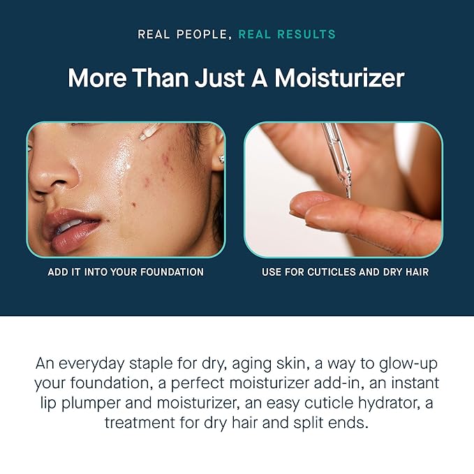 SLMD by Dr. Pimple Popper - Hyaluronic Acid Serum 1.0 fl. oz Daily Hydration Booster with Squalane for Smooth Dewy Skin ? Lightweight Fast-Absorbing Face Moisture for All Skin Types