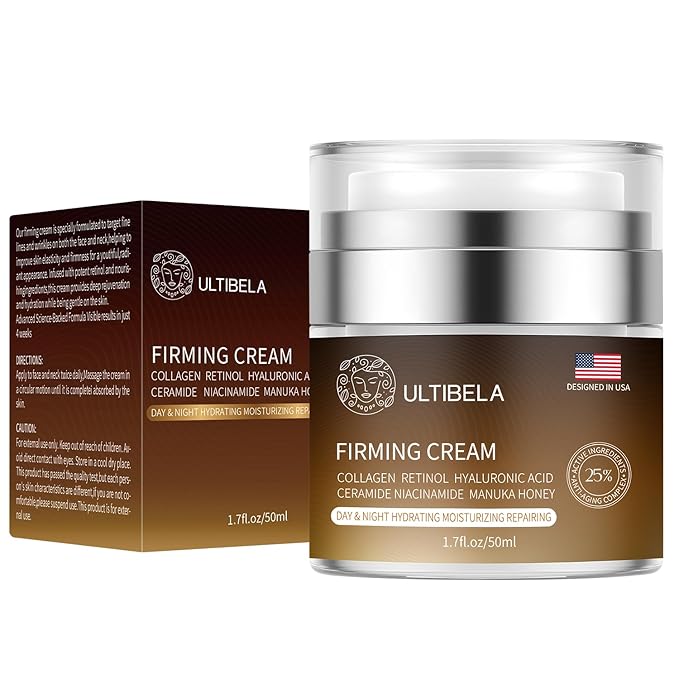 Tighten and Lift Neck Cream Deep Hydration Neck Firming Cream with Retinol Collagen &amp Honey Anti-Aging &amp Wrinkle Moisturizer for Face Neck &amp D?collet? Women &amp Men 1.7 Fl Oz